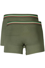 BOXER VERDE DO HOMEM DA AERONAVE MILITAR