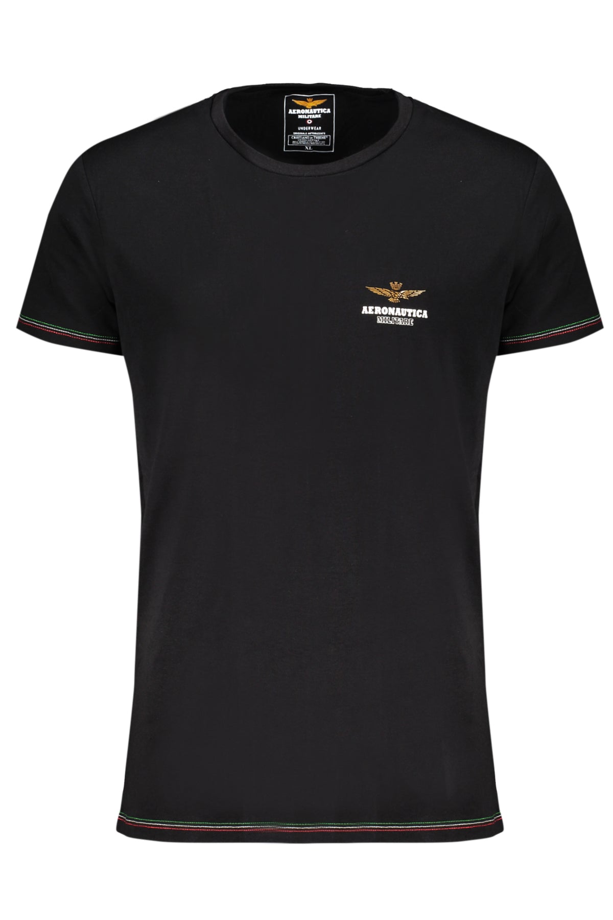 ROUPA INTERIOR EM ALGODÃO AERONAUTICA MILITARE HOMEM PRETO