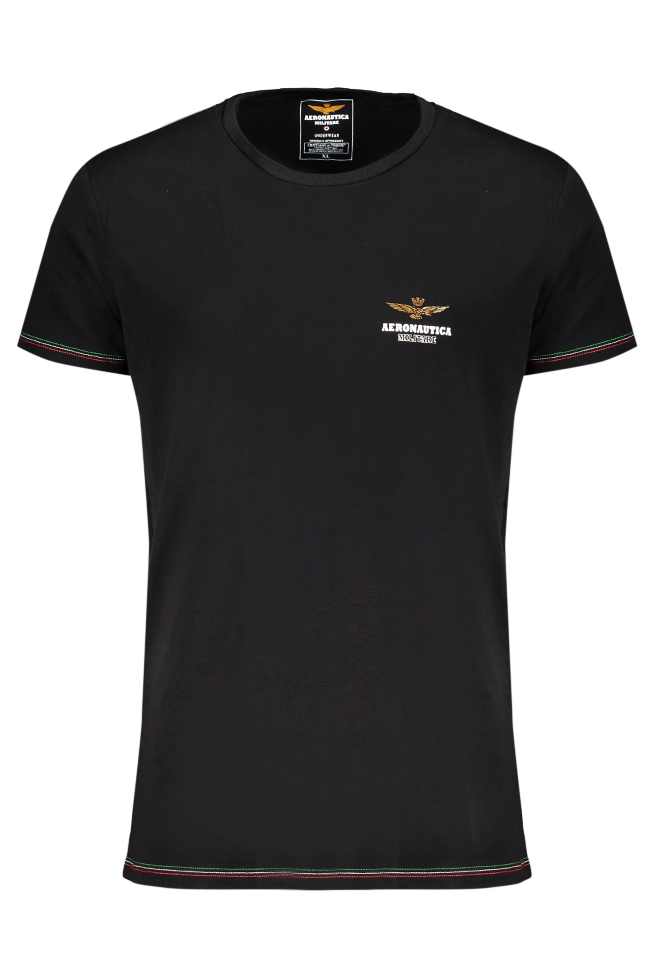 ROUPA INTERIOR EM ALGODÃO AERONAUTICA MILITARE HOMEM PRETO