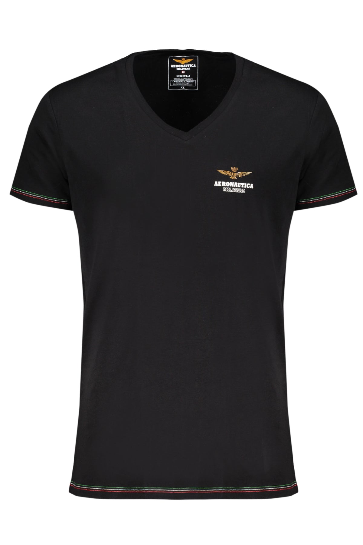 ROUPA INTERIOR EM ALGODÃO AERONAUTICA MILITARE HOMEM PRETO