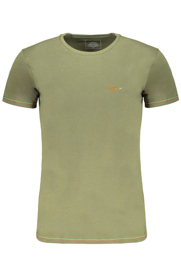 T-SHIRT DE MANGA CURTA MASCULINA VERDE ERONAUTICA MILITARE