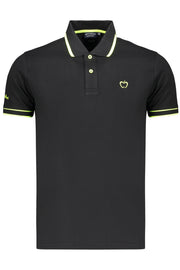 POLO EM ALGODÃO BACI&AMP;ABBRACCI HOMEM PRETO