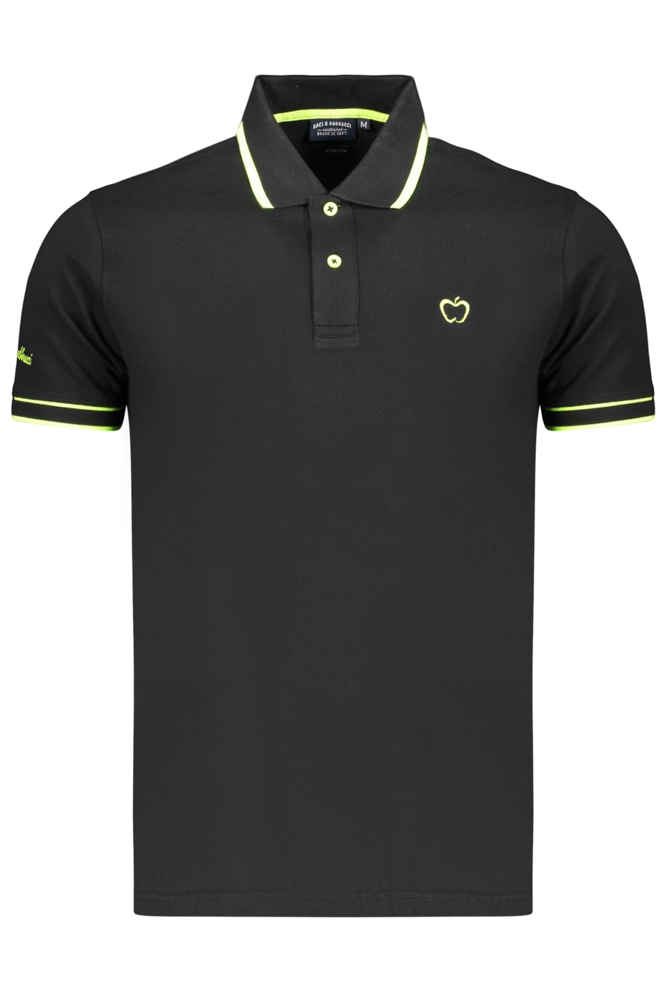 POLO EM ALGODÃO BACI&AMP;ABBRACCI HOMEM PRETO
