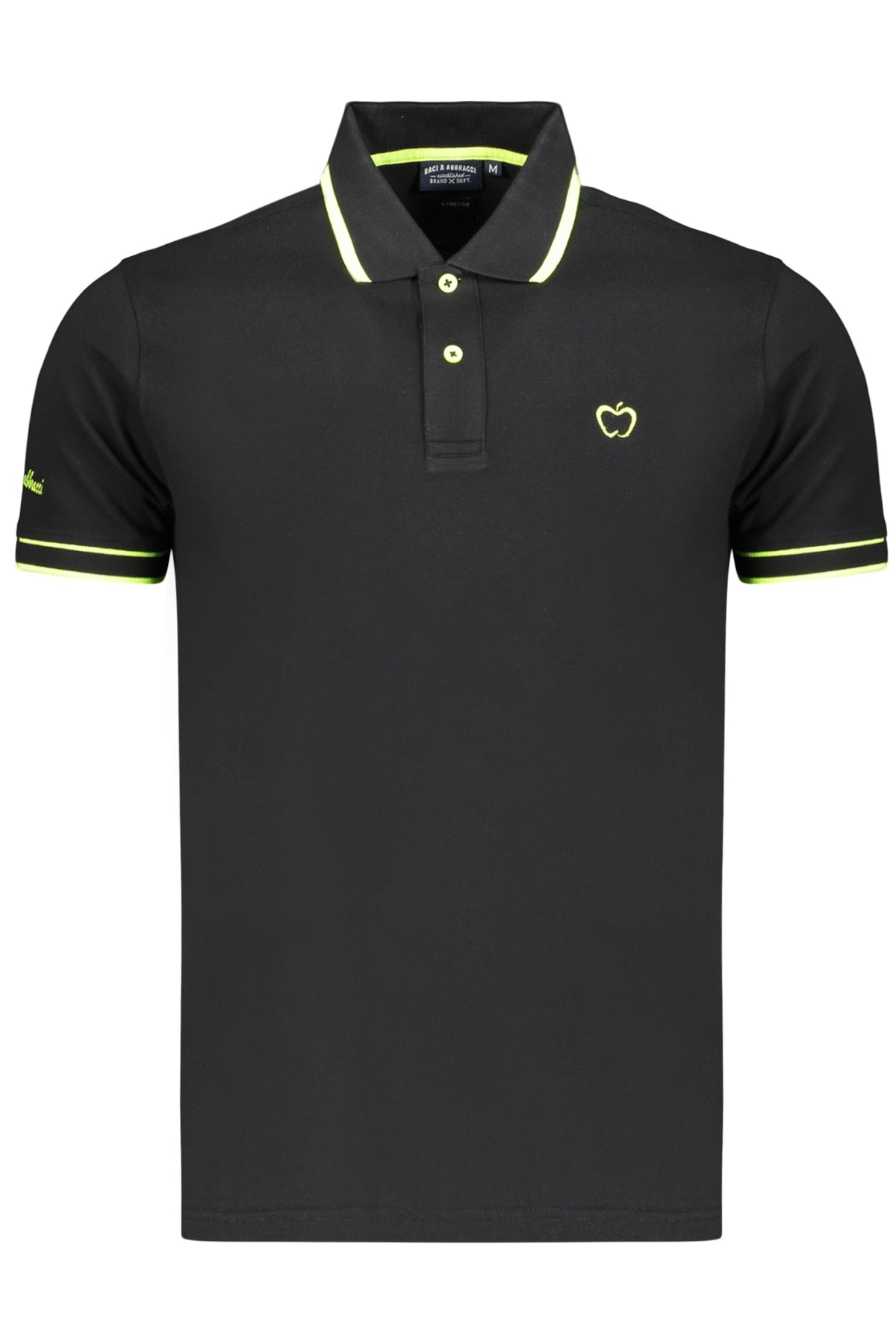 POLO EM ALGODÃO BACI&AMP;ABBRACCI HOMEM PRETO