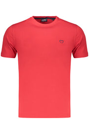 T-SHIRT EM ALGODÃO BACI&AMP;ABBRACCI HOMEM VERMELHA