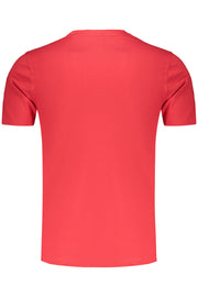 T-SHIRT EM ALGODÃO BACI&AMP;ABBRACCI HOMEM VERMELHA