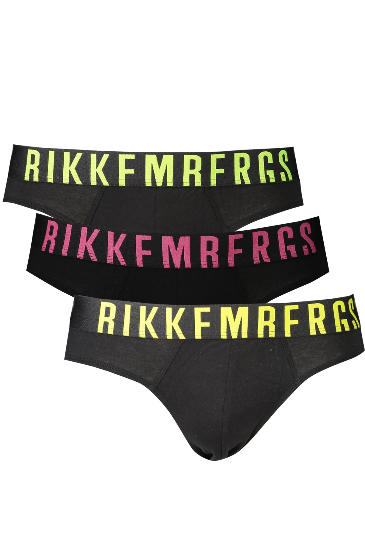 BIKKEMBERGS BLACK MEN'S BRIEFS