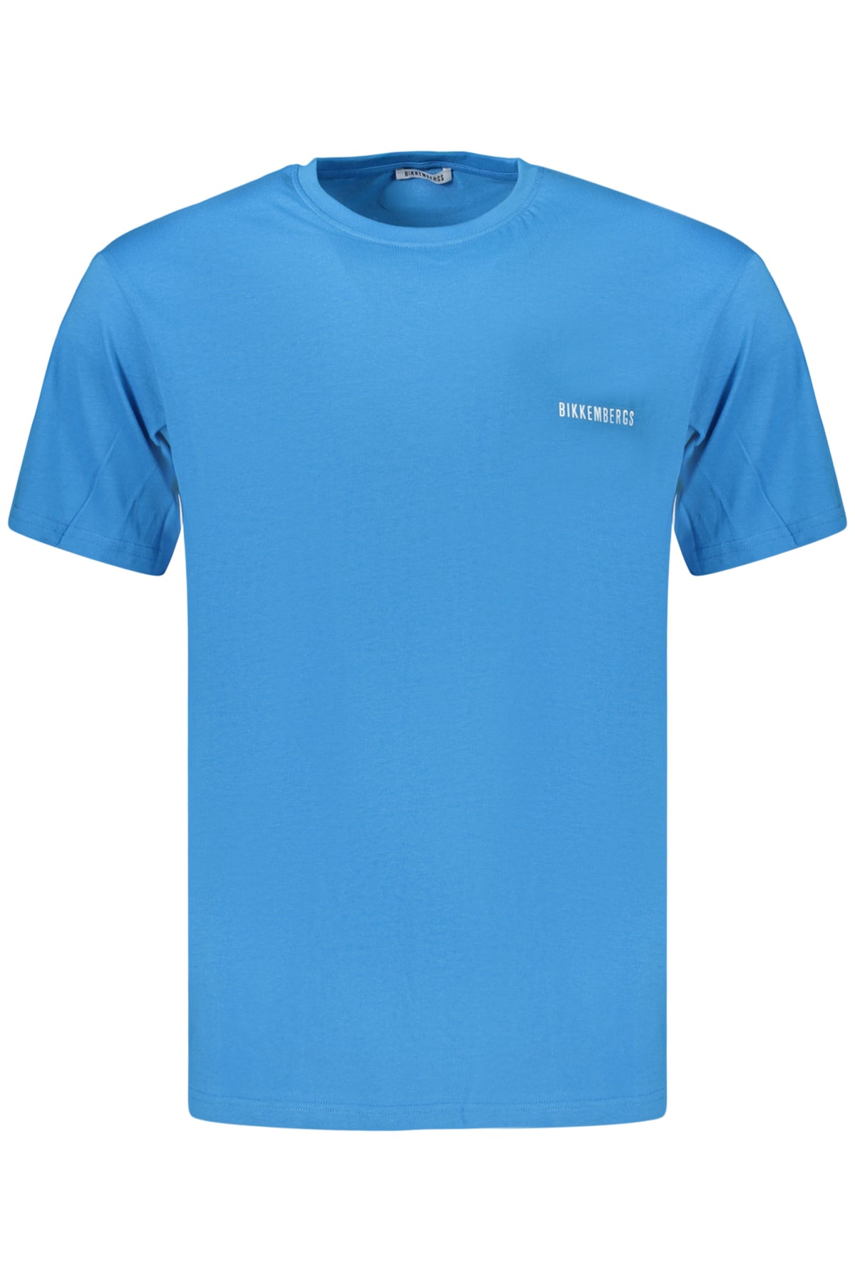 T-SHIRT EM ALGODÃO BIKKEMBERGS HOMEM AZUL CLARO