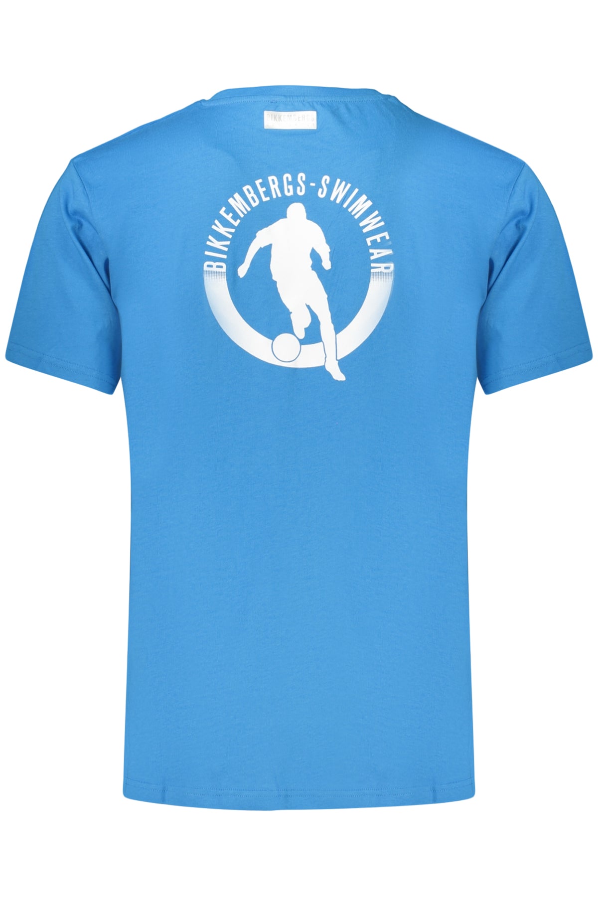 T-SHIRT EM ALGODÃO BIKKEMBERGS HOMEM AZUL CLARO