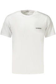 T-SHIRT EM ALGODÃO BIKKEMBERGS HOMEM BRANCA