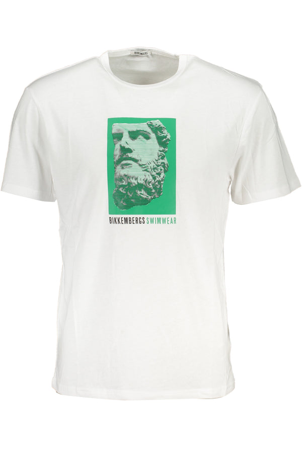 T-SHIRT DE MANGA CURTA BRANCA PARA HOMEM BIKKEMBERGS