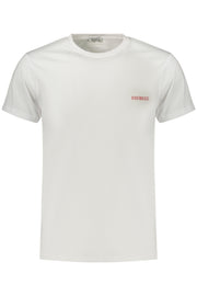 T-SHIRT EM ALGODÃO BIKKEMBERGS HOMEM BRANCA