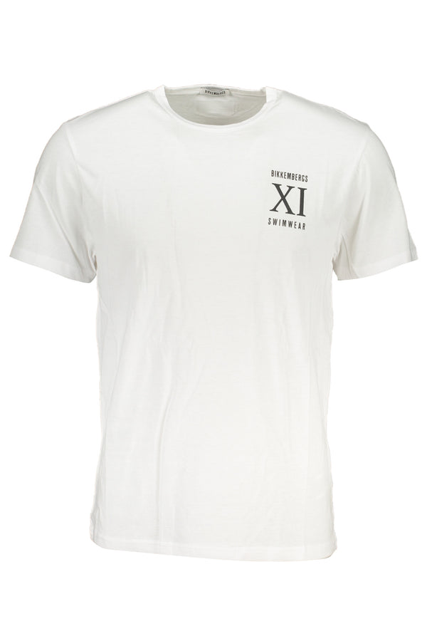 T-SHIRT DE MANGA CURTA BRANCA PARA HOMEM BIKKEMBERGS
