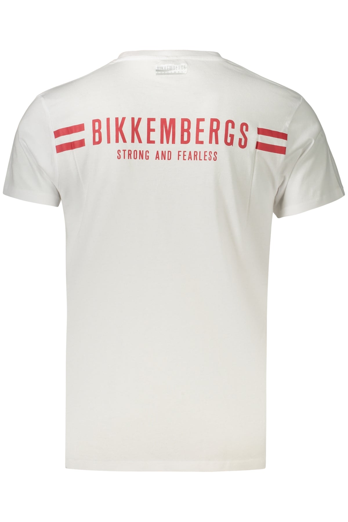 T-SHIRT EM ALGODÃO BIKKEMBERGS HOMEM BRANCA