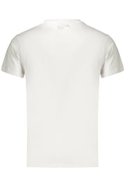 T-SHIRT EM ALGODÃO BIKKEMBERGS HOMEM BRANCA