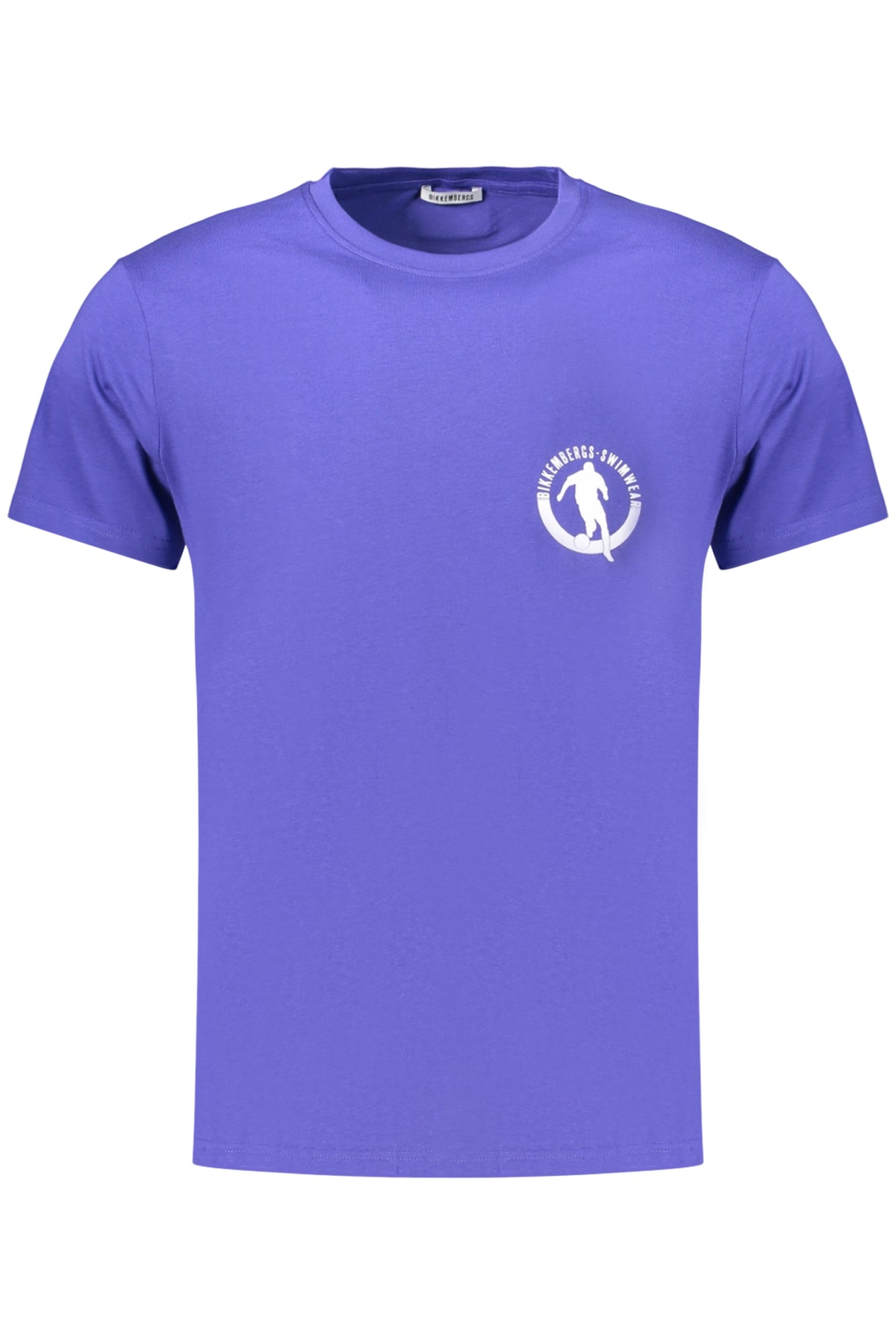 T-SHIRT EM ALGODÃO BIKKEMBERGS HOMEM AZUL