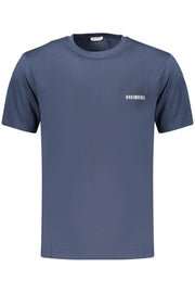 T-SHIRT EM ALGODÃO BIKKEMBERGS HOMEM AZUL