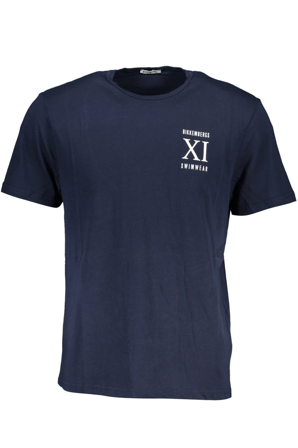 T-SHIRT DE MANGA CURTA HOMEM BIKKEMBERGS AZUL