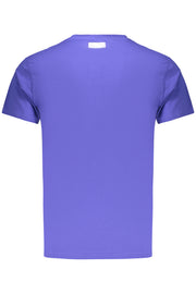 T-SHIRT EM ALGODÃO BIKKEMBERGS HOMEM AZUL