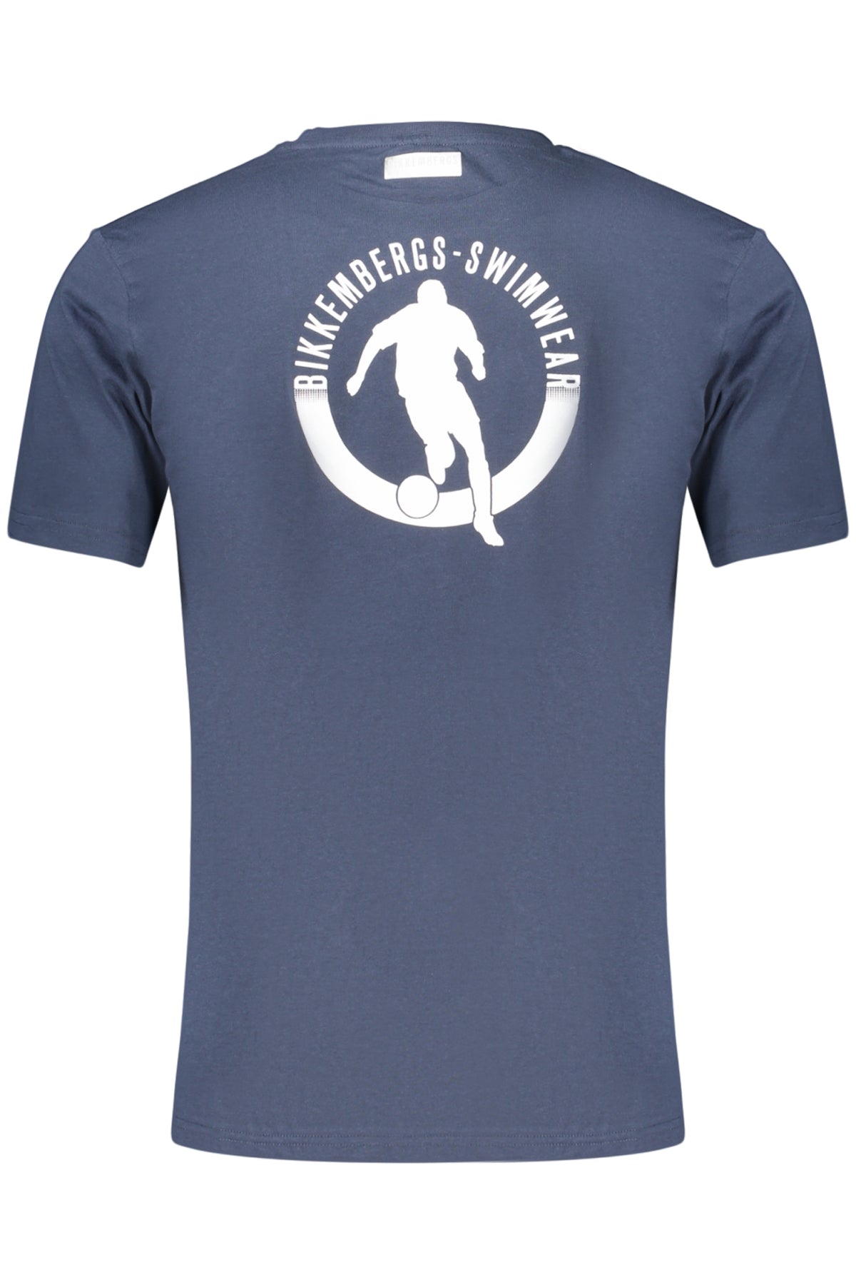 T-SHIRT EM ALGODÃO BIKKEMBERGS HOMEM AZUL