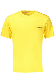 T-SHIRT EM ALGODÃO BIKKEMBERGS HOMEM AMARELA