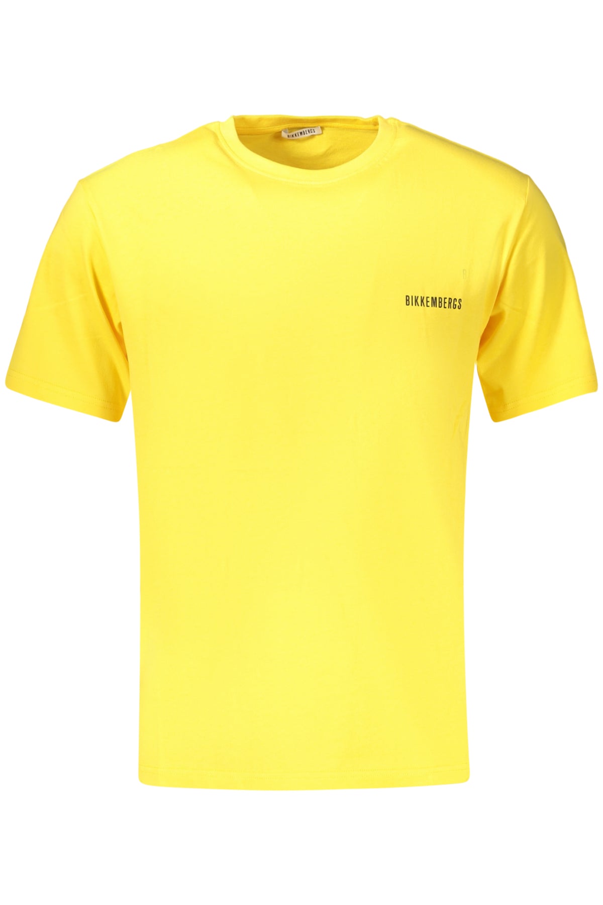 T-SHIRT EM ALGODÃO BIKKEMBERGS HOMEM AMARELA