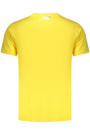 T-SHIRT EM ALGODÃO BIKKEMBERGS HOMEM AMARELA