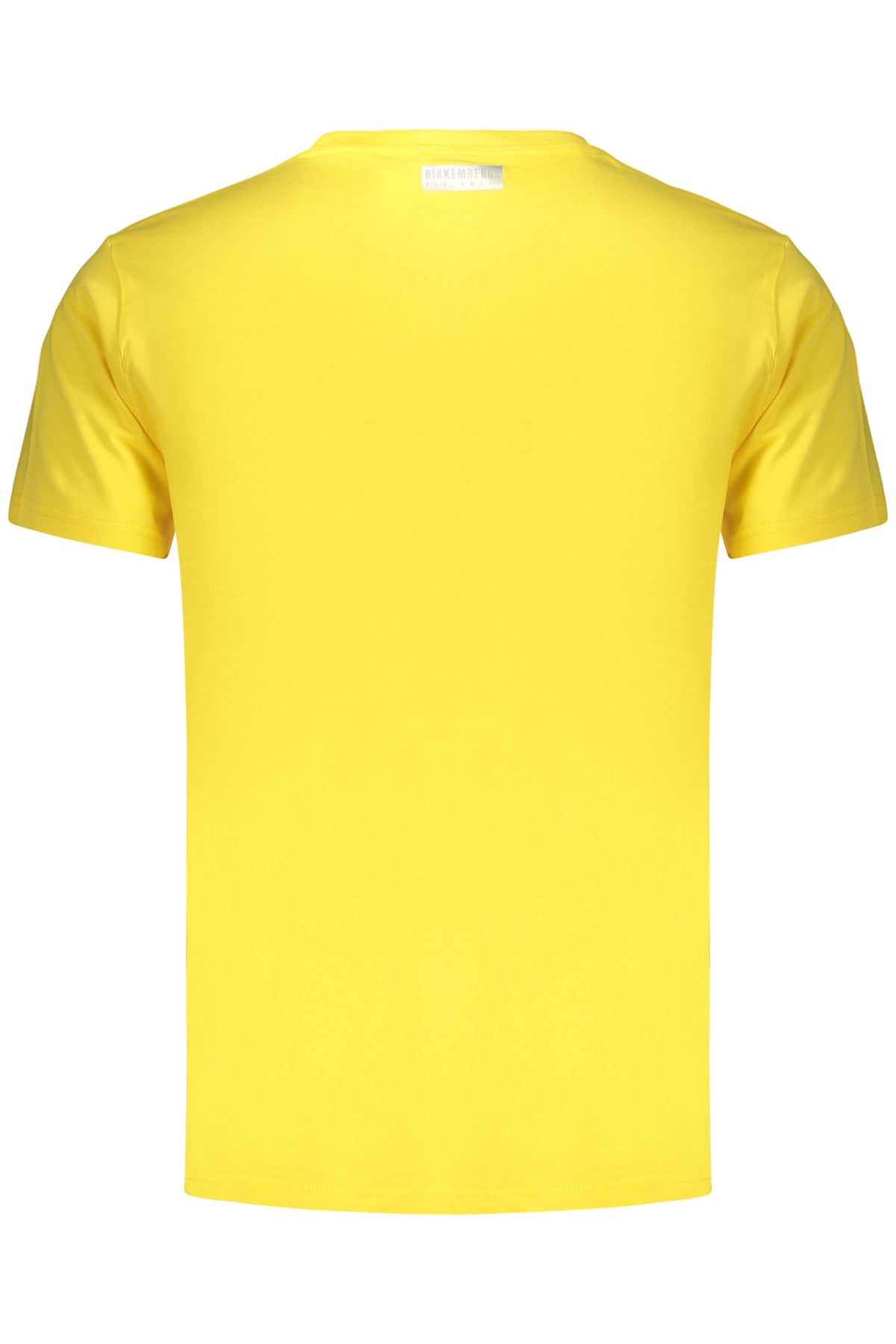 T-SHIRT EM ALGODÃO BIKKEMBERGS HOMEM AMARELA