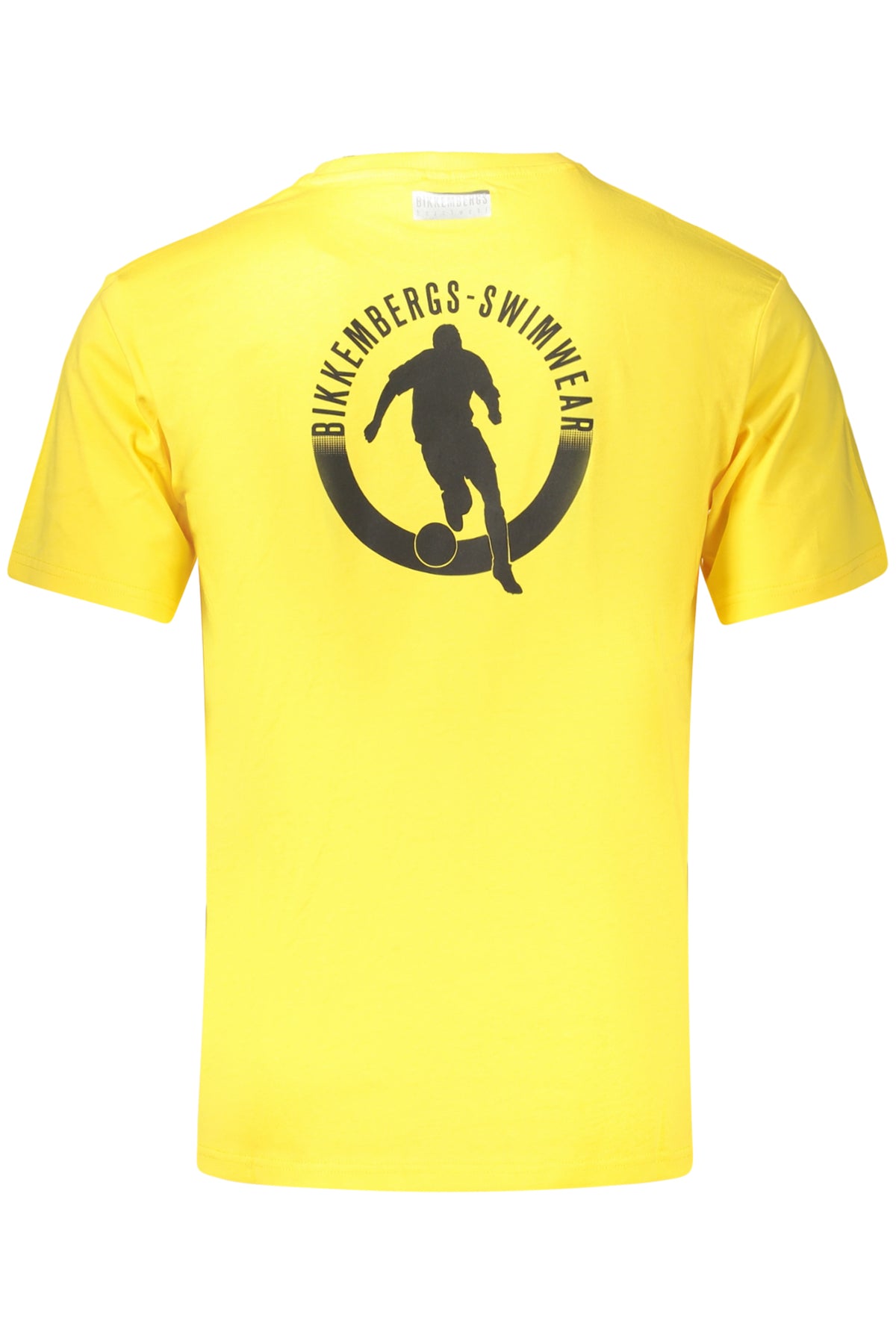T-SHIRT EM ALGODÃO BIKKEMBERGS HOMEM AMARELA