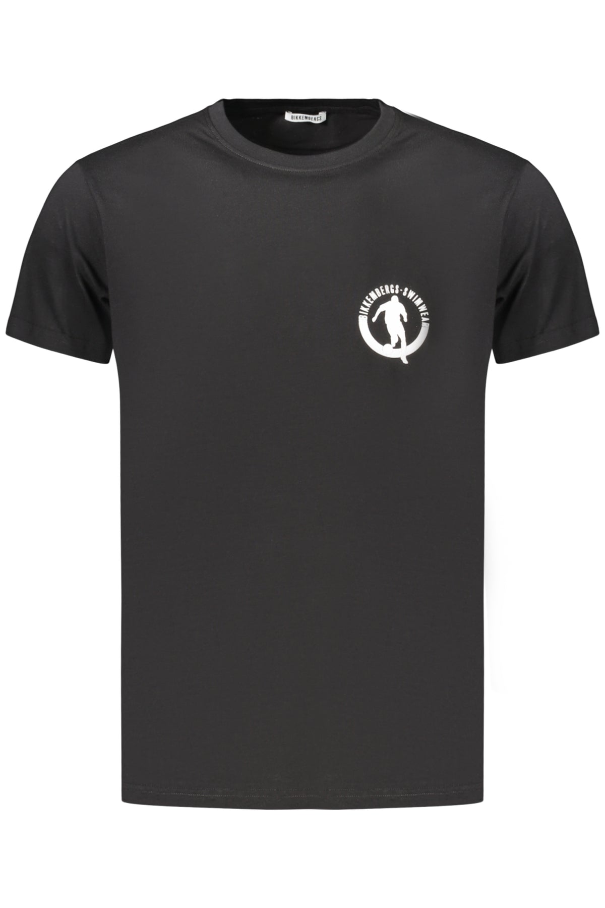 T-SHIRT EM ALGODÃO BIKKEMBERGS HOMEM PRETA