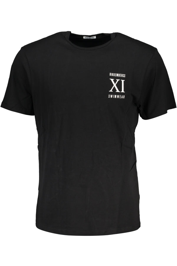 T-SHIRT DE MANGA CURTA MASCULINA BIKKEMBERGS PRETA