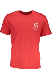 MEN'S RED SHORT SLEEVE T-SHIRT BIKKEMBERGS