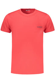 T-SHIRT EM ALGODÃO BIKKEMBERGS HOMEM VERMELHA