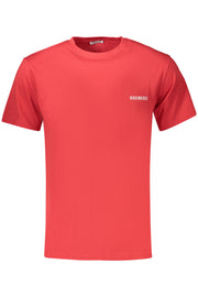 T-SHIRT EM ALGODÃO BIKKEMBERGS HOMEM VERMELHA