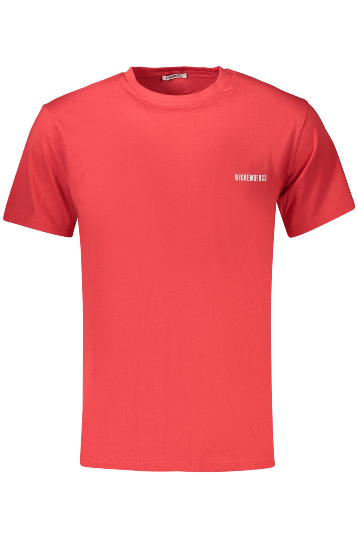 T-SHIRT EM ALGODÃO BIKKEMBERGS HOMEM VERMELHA