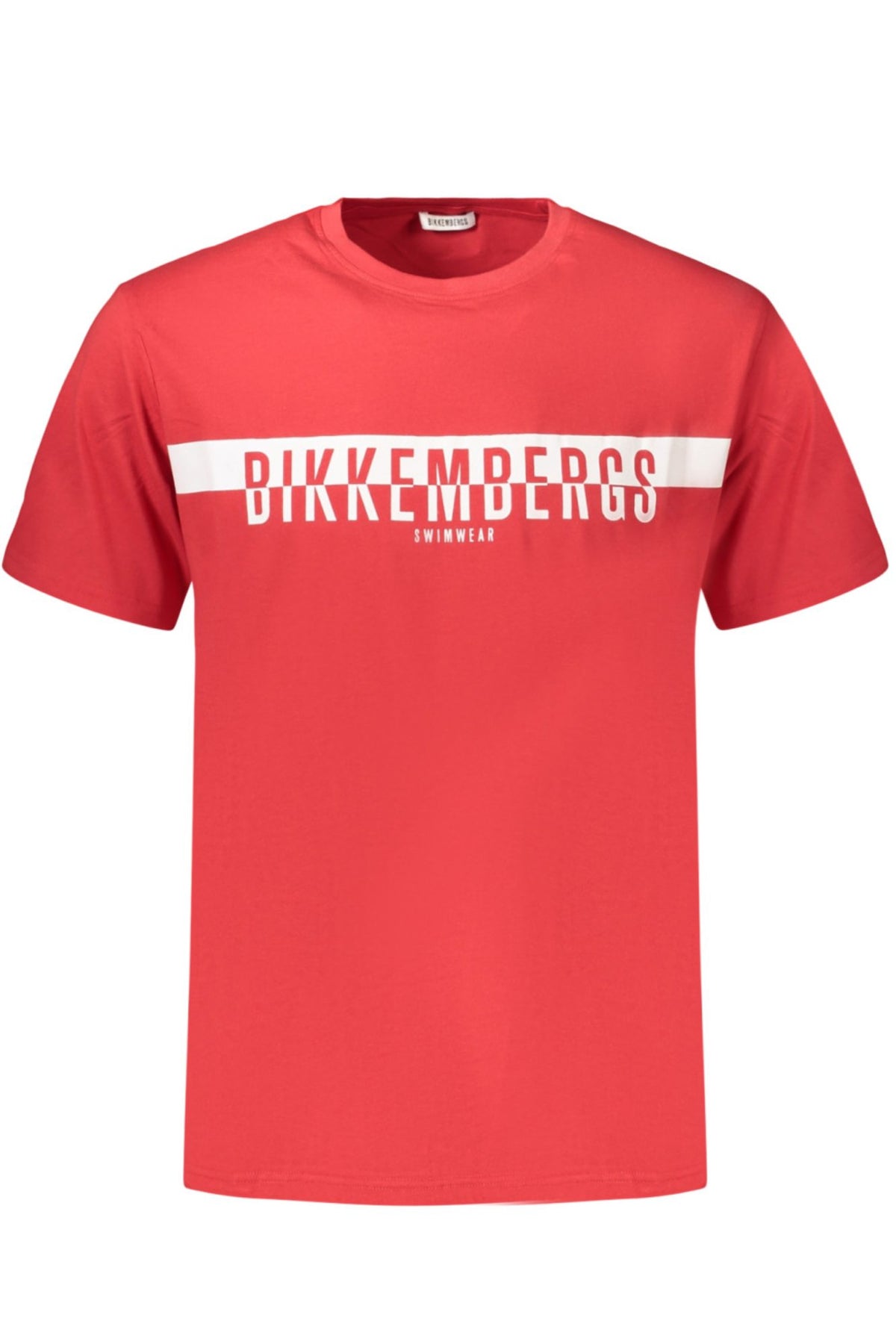 T-SHIRT EM ALGODÃO BIKKEMBERGS HOMEM VERMELHA