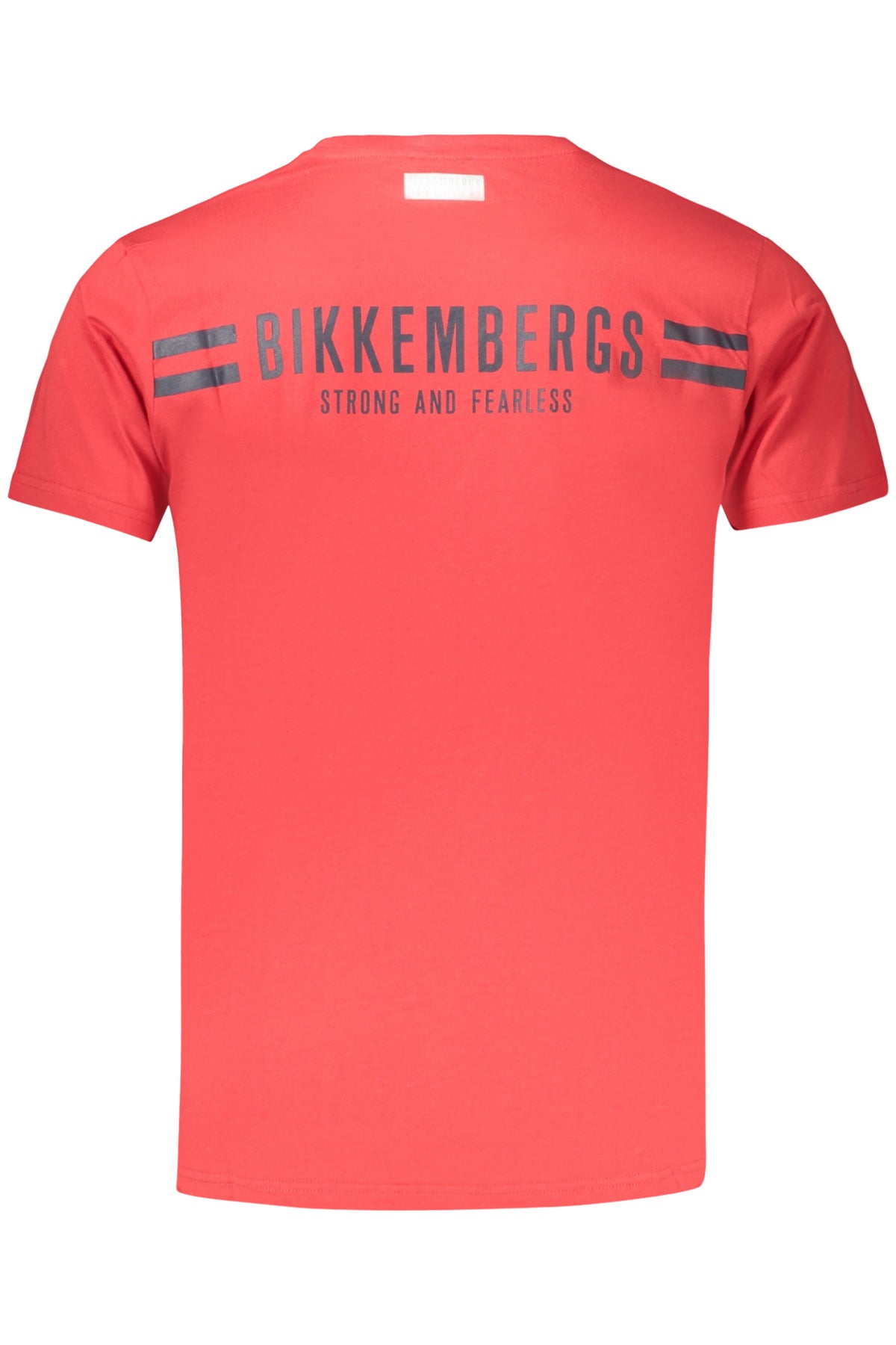 T-SHIRT EM ALGODÃO BIKKEMBERGS HOMEM VERMELHA