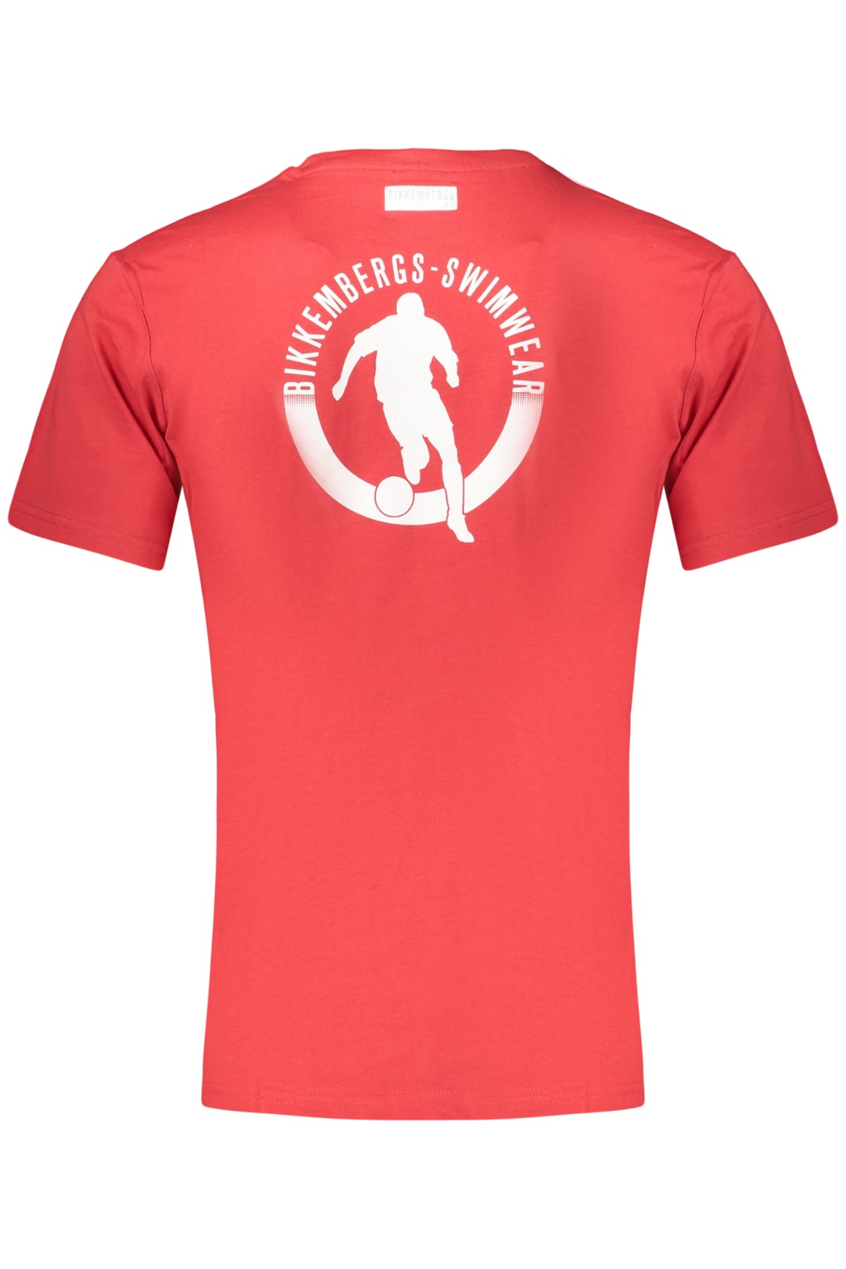 T-SHIRT EM ALGODÃO BIKKEMBERGS HOMEM VERMELHA