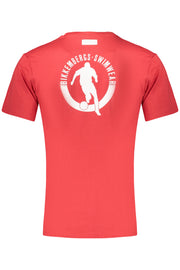 T-SHIRT EM ALGODÃO BIKKEMBERGS HOMEM VERMELHA