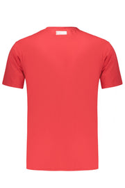 T-SHIRT EM ALGODÃO BIKKEMBERGS HOMEM VERMELHA