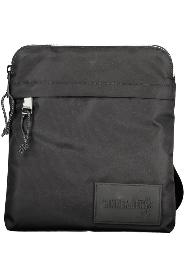BOLSA DE OMBRO PRETA MASCULINA BIKKEMBERGS