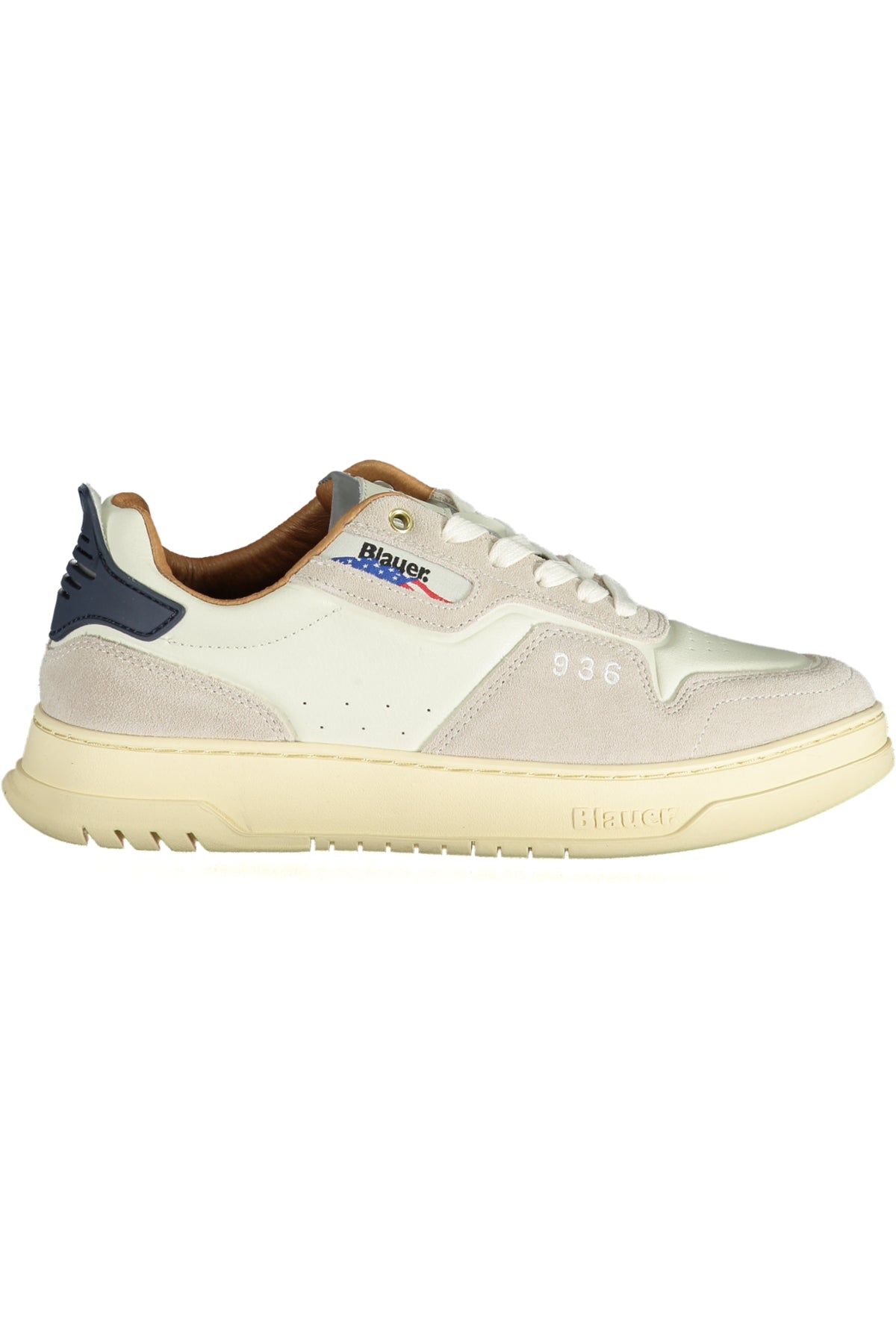 BLAUER MEN'S SPORTS SHOES WHITE