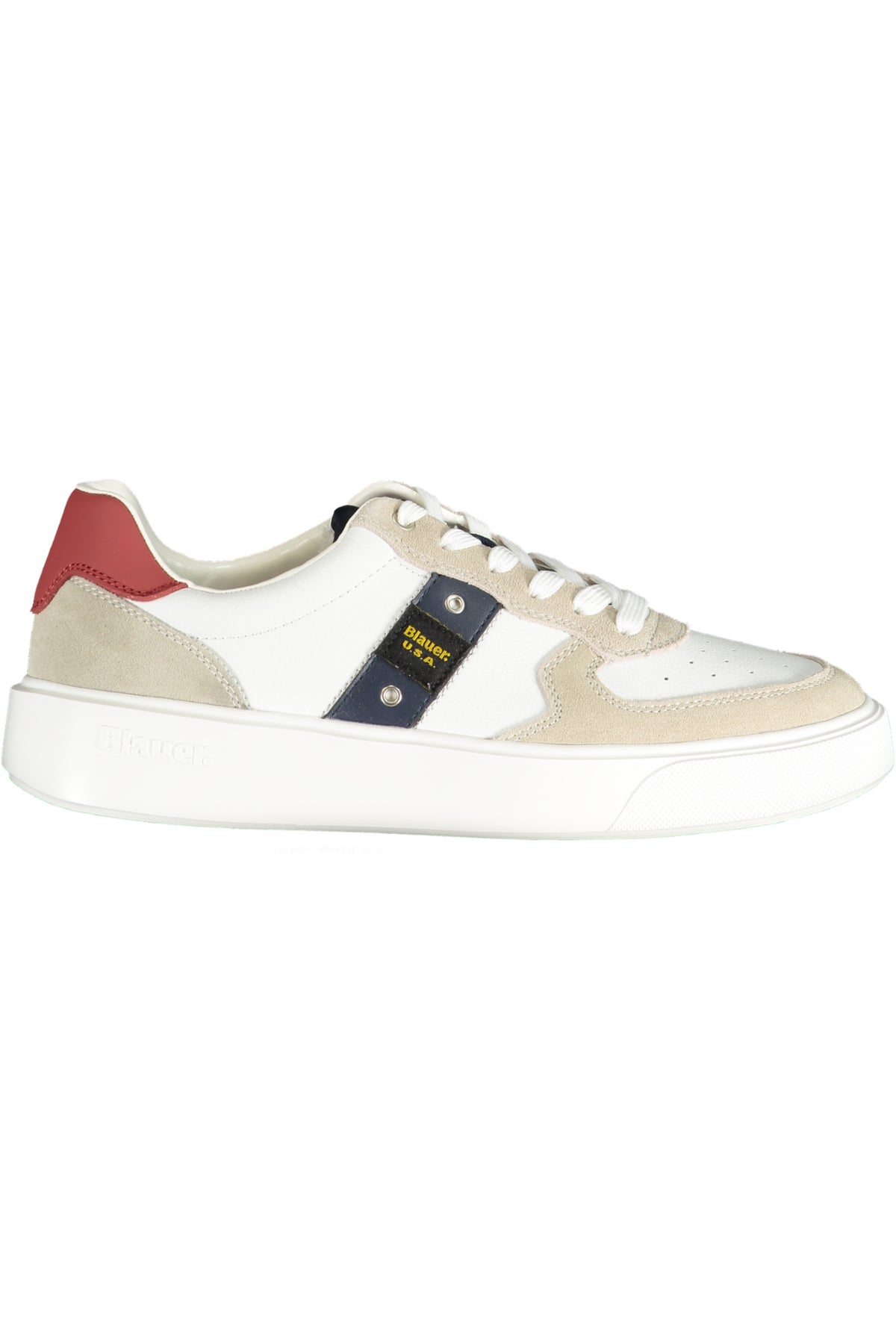 BLAUER MEN'S WHITE ATHLETIC SHOES