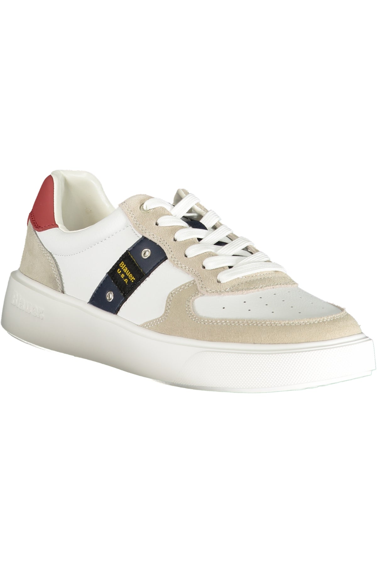 BLAUER MEN'S WHITE ATHLETIC SHOES