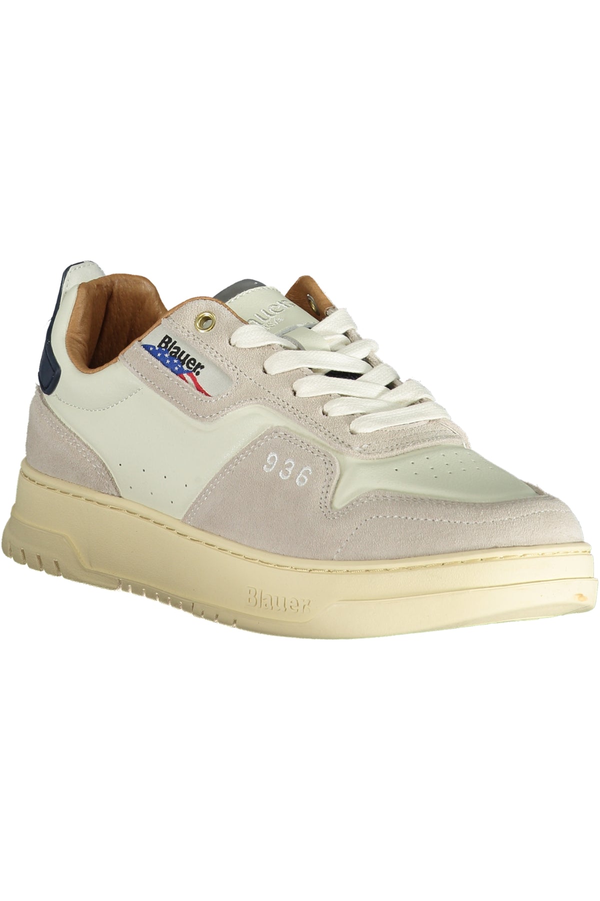 BLAUER MEN'S SPORTS SHOES WHITE