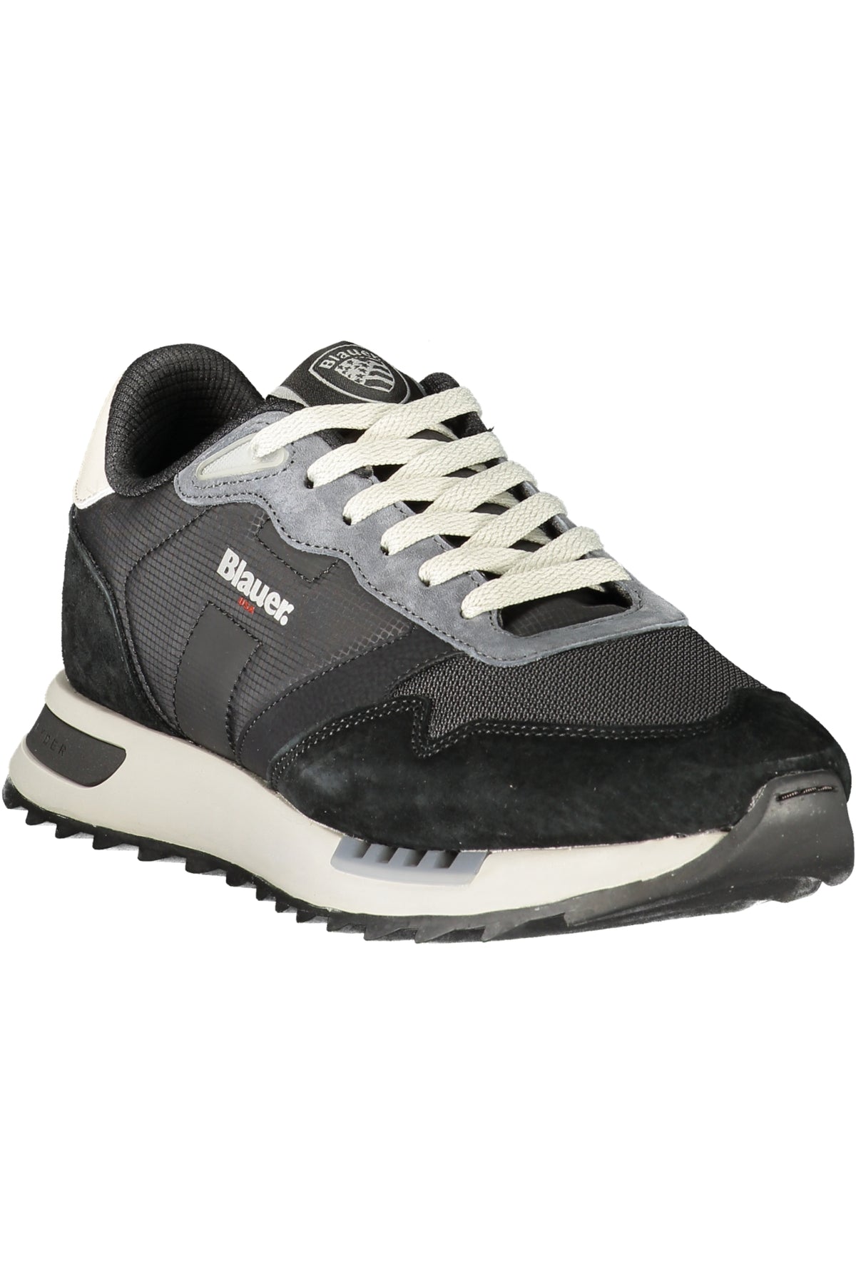 SAPATILHAS COM ATACADORES BLAUER HOMEM PRETAS