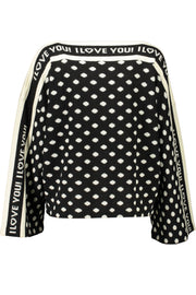 BLUGIRL BLACK WOMEN'S SWEATER