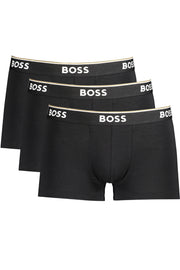 ROUPA INTERIOR EM ALGODÃO BOSS HOMEM PRETO