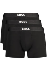 ROUPA INTERIOR EM ALGODÃO BOSS HOMEM PRETO