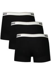 ROUPA INTERIOR EM ALGODÃO BOSS HOMEM PRETO